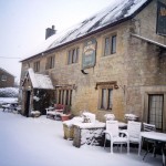 Pub in the snow